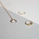 Halsband för halvmåne för kvinnor N7 4