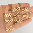 Damhalsband med födelseår D240 4