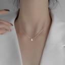 Damhalsband med zirkon D457 3