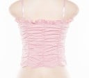 Top plisado de mujer con cordones 7