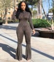 Långärmad jumpsuit för kvinnor B835 4