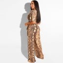 Jumpsuit för kvinnor med ormmönster B865 3