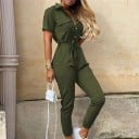 Kortärmad jumpsuit för kvinnor 3