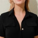 Kortärmad jumpsuit för kvinnor 4