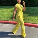 Kortärmad jumpsuit för kvinnor B838 5