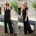 Kortärmad jumpsuit för kvinnor B864 5