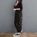 Jumpsuit för kvinnor med blommor A2546 5
