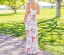 Jumpsuit för kvinnor med blommönster J1834 17