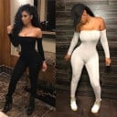 Off-shoulder jumpsuit för kvinnor B821 3