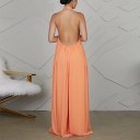Jumpsuit för kvinnor med exponerad rygg B822 9