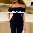 Jumpsuit för kvinnor med volanger A2899 4