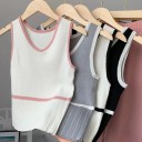 Top y pantalón de punto para mujer 7