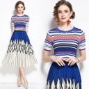 Top y falda de punto para mujer B1276 3