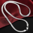 Försilvrat halsband för kvinnor 4