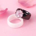 Damring med blomma D1858 8