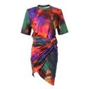 Camiseta y falda de colores para mujer 1
