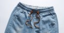 Fritidsset för män - T-shirt och mörkblå shorts J2236 8