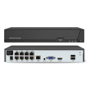 8kanálový 4K PoE NVR rekordér s detekciou tváre H.265 pre 8MP IP kamery HDMI/VGA výstup Detekcia pohybu Alarm e-mail/FTP EU napájanie 5