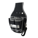 9-i-1 værktøjsbæltetaske til elektrikere Hårdt etui med lommer 600D nylon Holdbar værktøjsholder Bælte med 9 rum 1