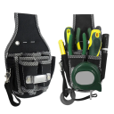 9-i-1 værktøjsbæltetaske til elektrikere Hårdt etui med lommer 600D nylon Holdbar værktøjsholder Bælte med 9 rum 2
