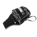 9-i-1 værktøjsbæltetaske til elektrikere Hårdt etui med lommer 600D nylon Holdbar værktøjsholder Bælte med 9 rum 5