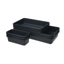 9 ks Organizéry na nářadí úložné boxy 3 velikosti 15,2–30,5 cm černé sada pro dílnu garáž a přehledné uspořádání nářadí 1