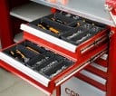 9 ks Organizéry na náradie úložné boxy 3 veľkosti 15,2–30,5 cm čierne sada pre dielňu garáž a prehľadné usporiadanie náradia 2