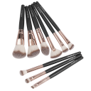 9 ks sada štětců na makeup syntetické štětiny hliník dřevo pro nanášení stínování make-upu tvářenky korektoru a obočí 2