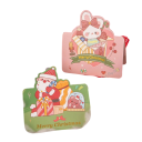 9 ks Vánoční přání 136 x 98 x 68 mm MIX motivů Santa Claus Sněhulák Prázdné papírové karty Veselé Vánoce Blahopřání s obálkami 4