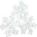 9 pcs 8 cm Glittering Snowflakes White Hanging Christmas Ornaments for Tree Decoration for Home Office Nursery and Celebrations 3