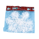 9 pcs Flocos de Neve de Plástico 11 cm Brancos com Brilhos Decorações de Natal para Árvore Janela Grinalda Decoração de Inverno Interior 2