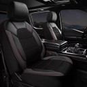 9 pcs fundas para asientos de coche, cuero PU, fundas para asientos delanteros y traseros, reposacabezas, dimensiones 135x76 cm, 135x56 cm 2