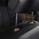 9 pcs fundas para asientos de coche, cuero PU, fundas para asientos delanteros y traseros, reposacabezas, dimensiones 135x76 cm, 135x56 cm 4