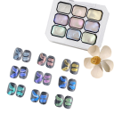 9 színű gradient zselé paletta UV LED félig tartós zselé ombré dizájnhoz szalon és otthoni készítéshez 2