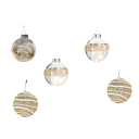 9 unidades Bolas de Navidad 6 cm Doradas irrompibles adornos colgantes para el árbol Decoración del hogar Fiesta de Navidad y Año Nuevo 5