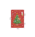 9 unidades de Tarjetas de Navidad 136 x 98 x 68 mm MEZCLA de motivos Santa Claus Muñeco de Nieve Tarjetas de papel en blanco Felices Fiestas Tarjetas de felicitación con sobres 6