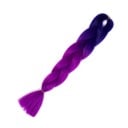 Kanekalonové vícebarevné copánky 60 cm 25