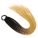 Syntetflätor på resårband 58 cm 8