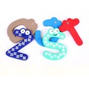 Magnetiska bokstäver för barn Färgglad träalphabet från A till Z för att lära sig bokstäver och sätta ihop ord Sats 26 stycken Storlek 6 cm 3