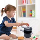 92 pezzi Set di cucina per bambini verde Utensili da cucina e alimenti Giocattolo in plastica per cucina dei bambini Set completo di accessori da cucina 2