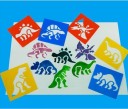 Dinosauriespårmallar 6 st 2