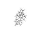 Falsk blomma tatuering 5