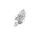 Falsk blomma tatuering 10