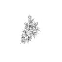 Falsk blomma tatuering 25