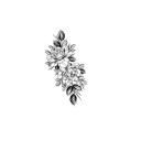 Falsk blomma tatuering 27