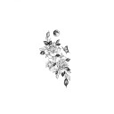 Falsk blomma tatuering 33