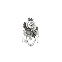 Falsk blomma tatuering 35