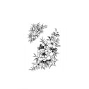 Falsk blomma tatuering 41
