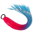 Syntetflätor på resårband 58 cm 25