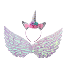 Alas de unicornio para niños con diadema 4